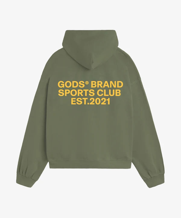 Fake Gods ´Sports Club Hoodie Military Green'