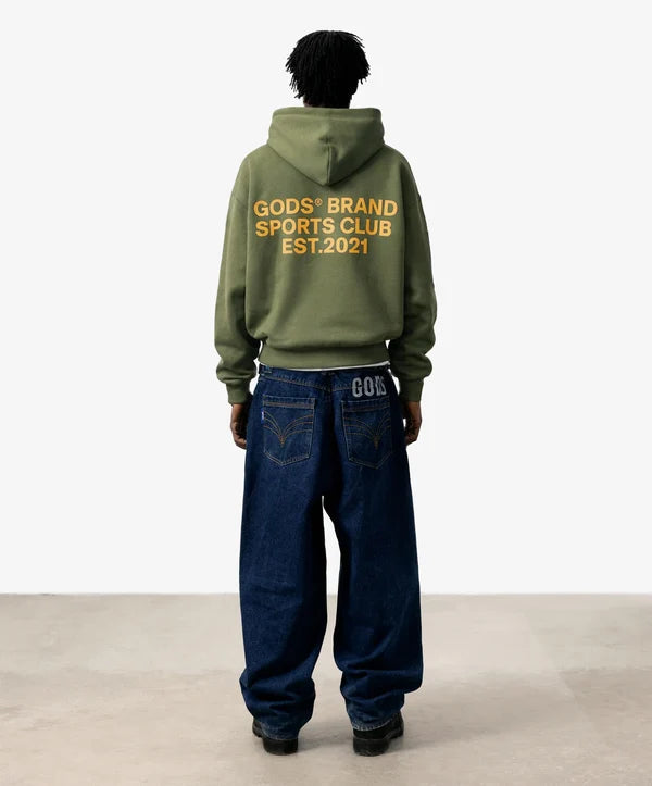 Fake Gods ´Sports Club Hoodie Military Green'