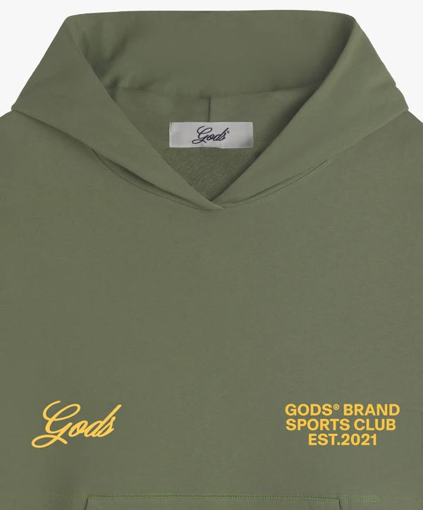 Fake Gods ´Sports Club Hoodie Military Green'