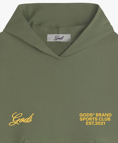 Fake Gods ´Sports Club Hoodie Military Green'