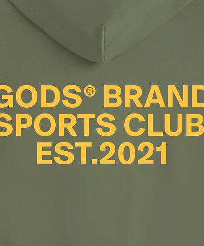 Fake Gods ´Sports Club Hoodie Military Green'