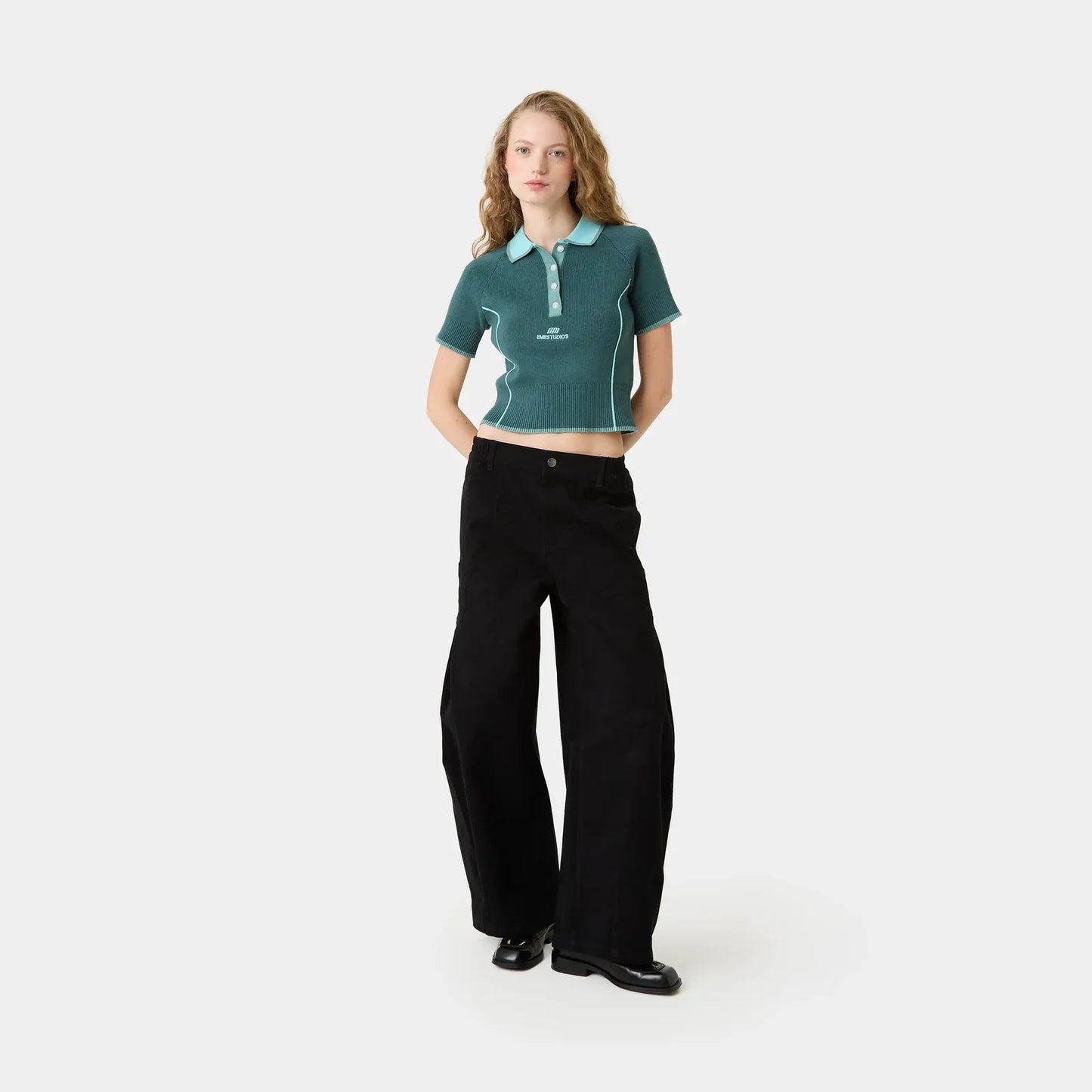 Eme Studios ´Fete Aqua´ Knit Polo