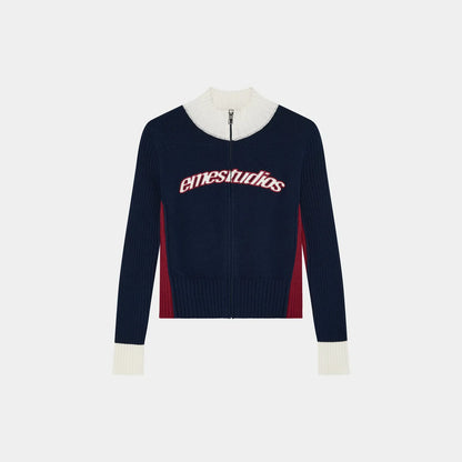 Eme Studios ´Navy´ Zipper Knit