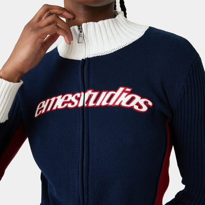 Eme Studios ´Navy´ Zipper Knit