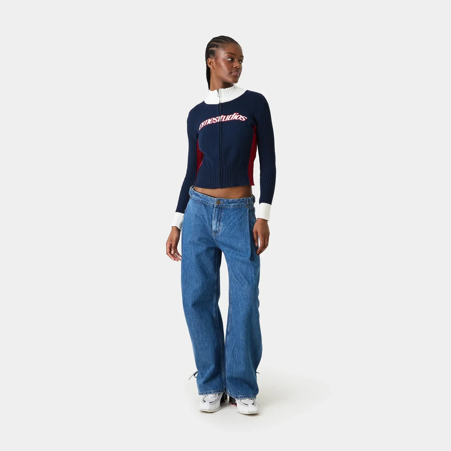 Eme Studios ´Navy´ Zipper Knit