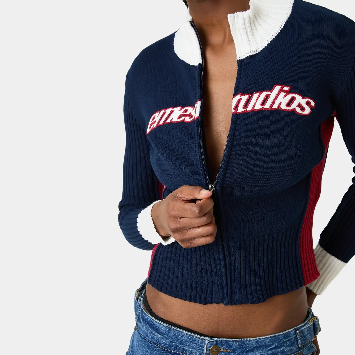Eme Studios ´Navy´ Zipper Knit