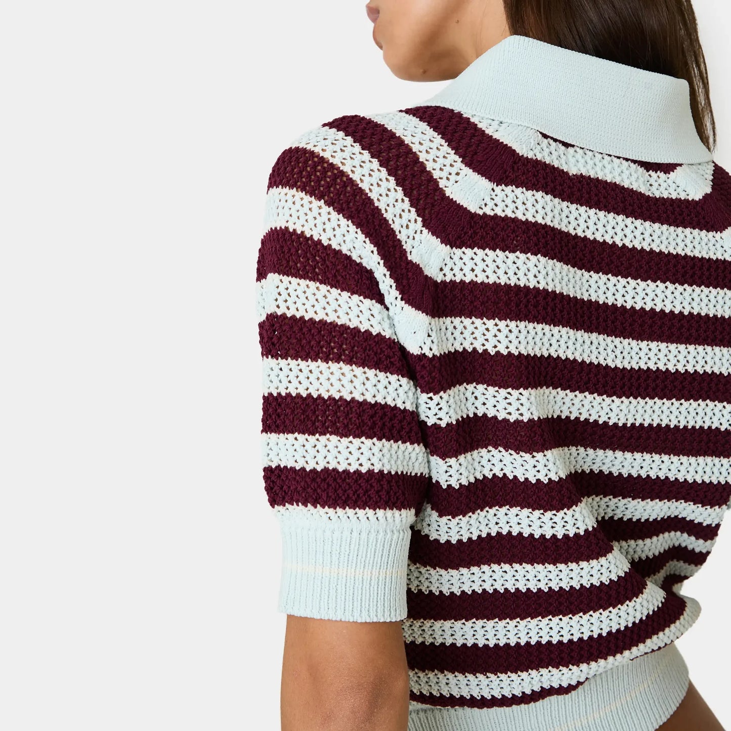 Eme Studios ´Ocata Navy Crochet´ Knit Polo