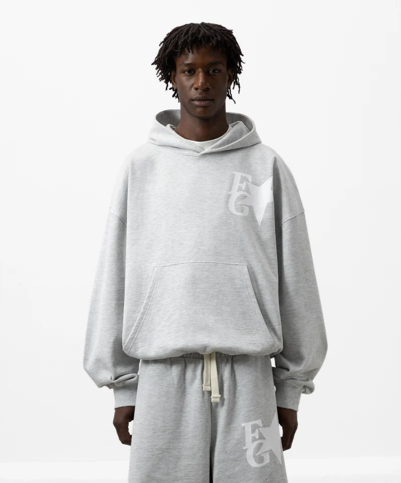 Fake Gods ´Star Hoodie Light Grey´