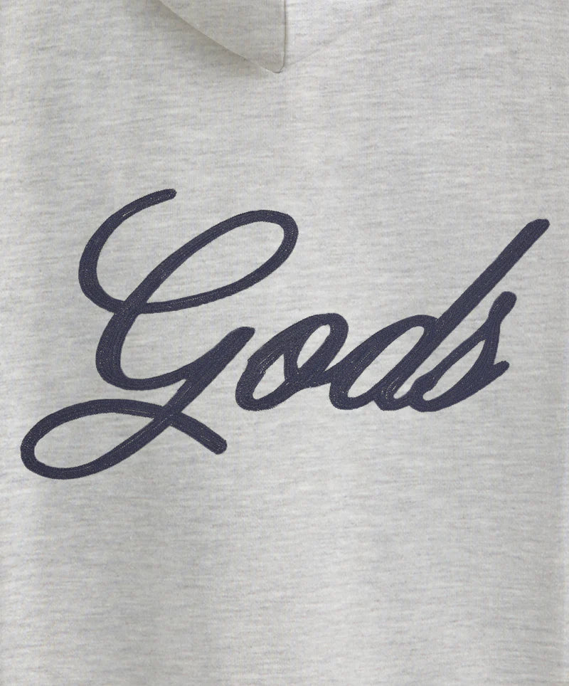 Fake Gods ´Love Script Hoodie Light Grey´