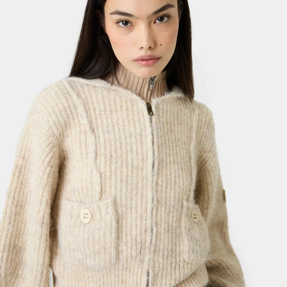 Eme Studios ´Zoe Off Sand´ Zipper Knit